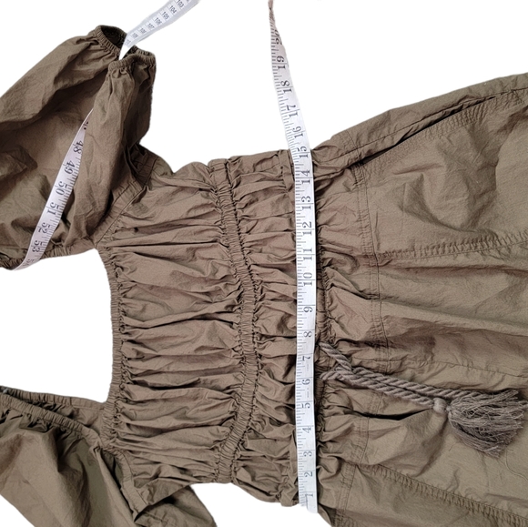 Ulla Johnson Alegria Poplin Playsuit Desert Palm New With Tags Size 12 - Picture 7 of 13